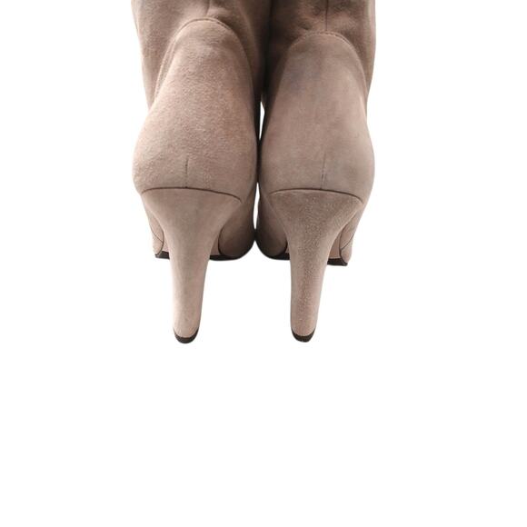 Stuart Weitzman Charlie Knee-high Boots 7.5 M Pink Champagne Beige Suede Leather - Picture 9 of 16